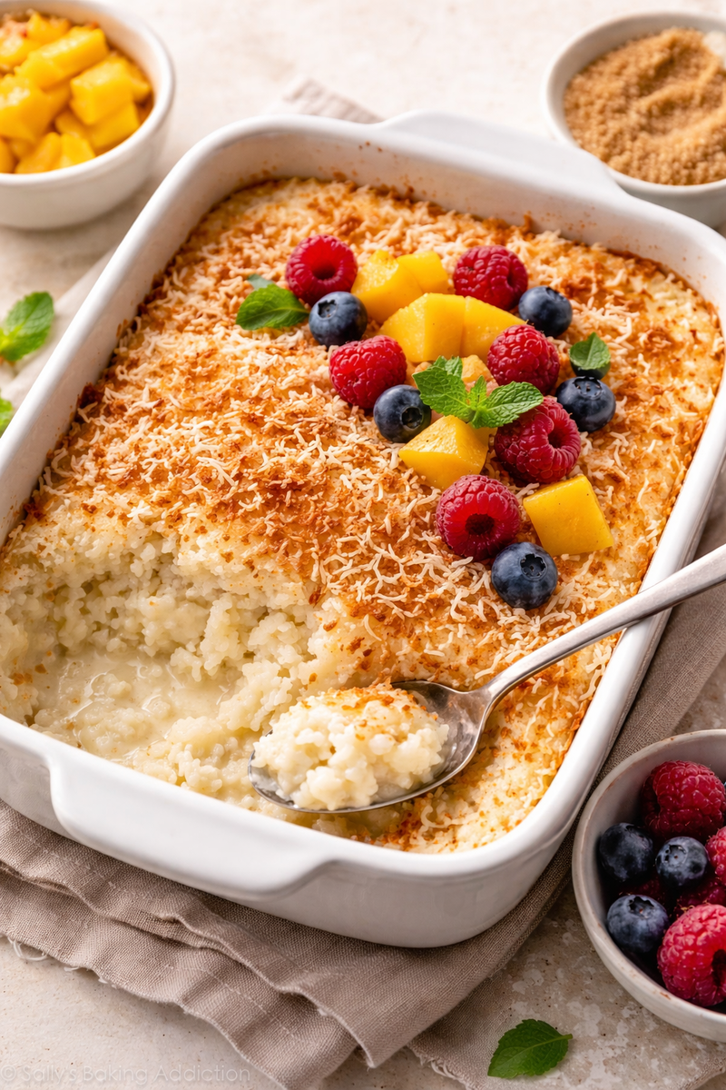 Кокосовый рисовый пудинг