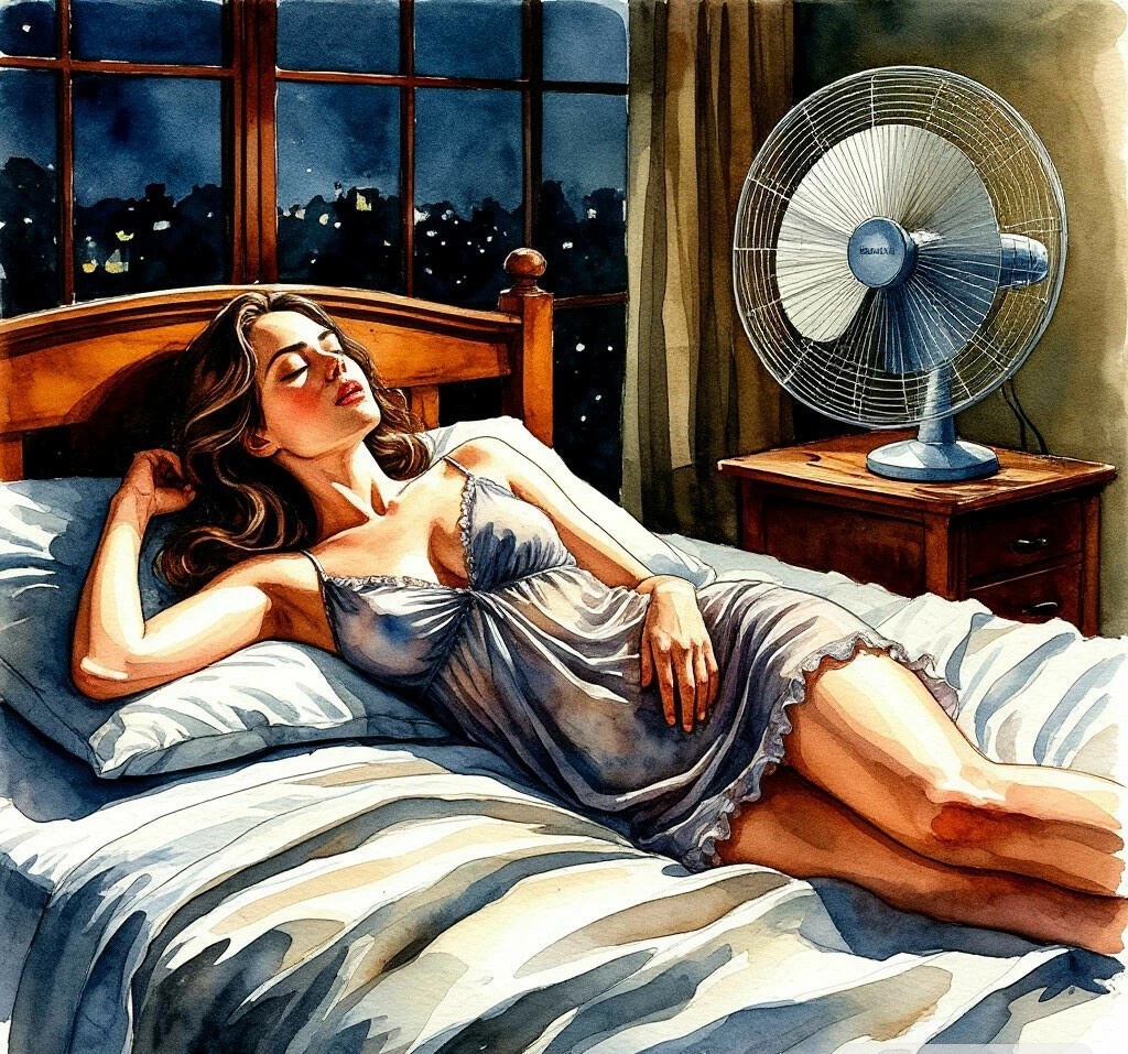 Вот так ИИ представляет мои ночные страдания😁