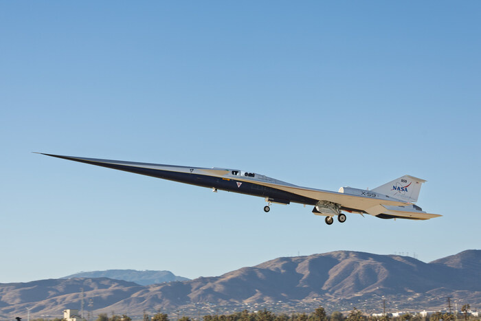 Lockheed Martin X-59 QueSST в полете. Фото: ukdefencejournal.org.uk