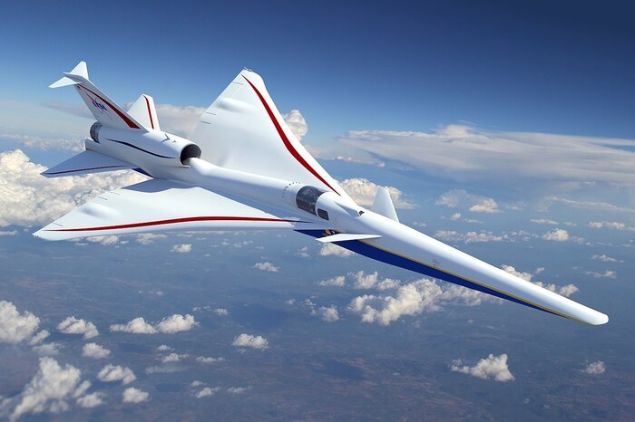 В Lockheed Martin X-59 QueSST отсутствует переднее окно. Фото: wikimedia.org
