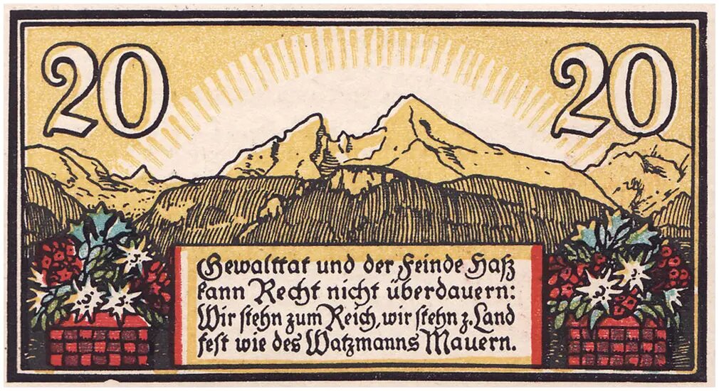 Берхтесгаден. 20 пфеннигов (реверс)