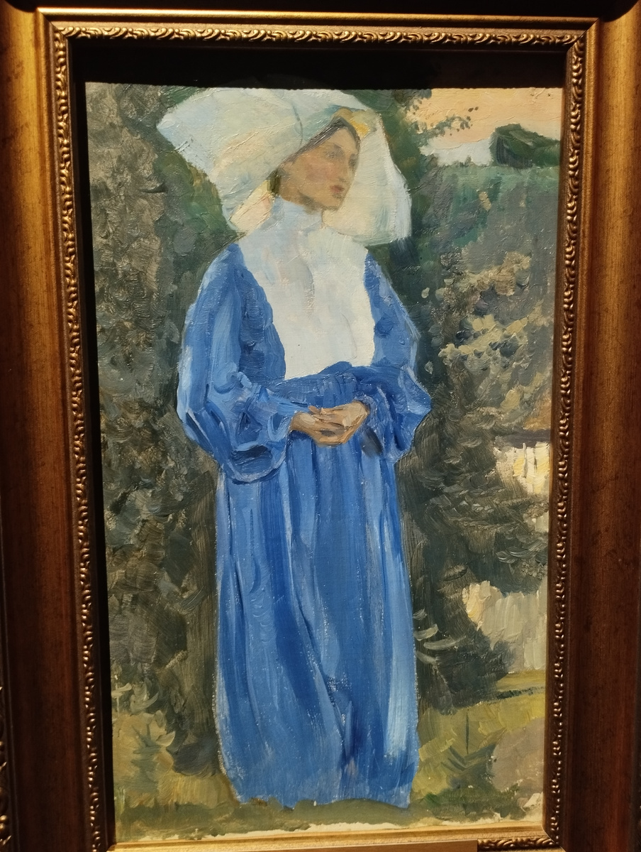 Михаил Нестеров, "Екатерина Нестерова в маскарадном костюме итальянской монахини", 1914 год (ФОТО АВТОРА)