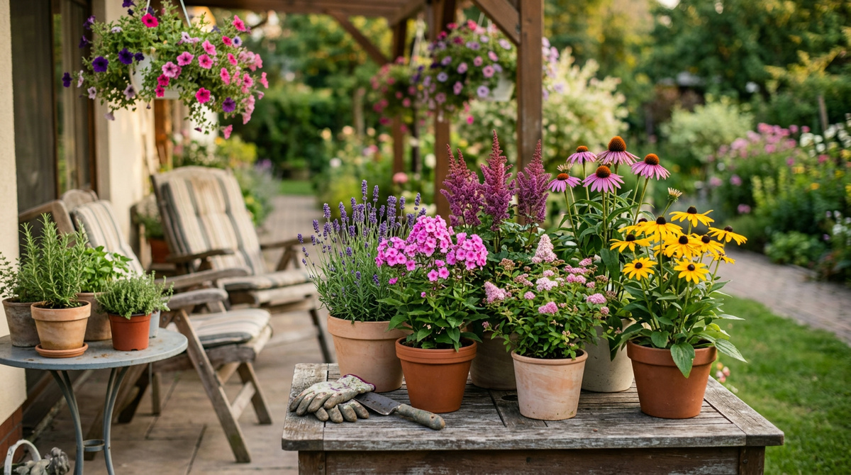 Схема миксбордера с ярусами