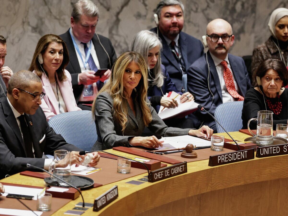    Первая леди США Меланья Трамп на заседании Совета Безопасности ООН | © REUTERS / Jeenah Moon