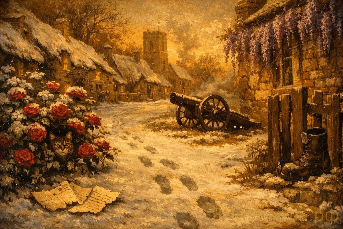 Босые следы на снегу