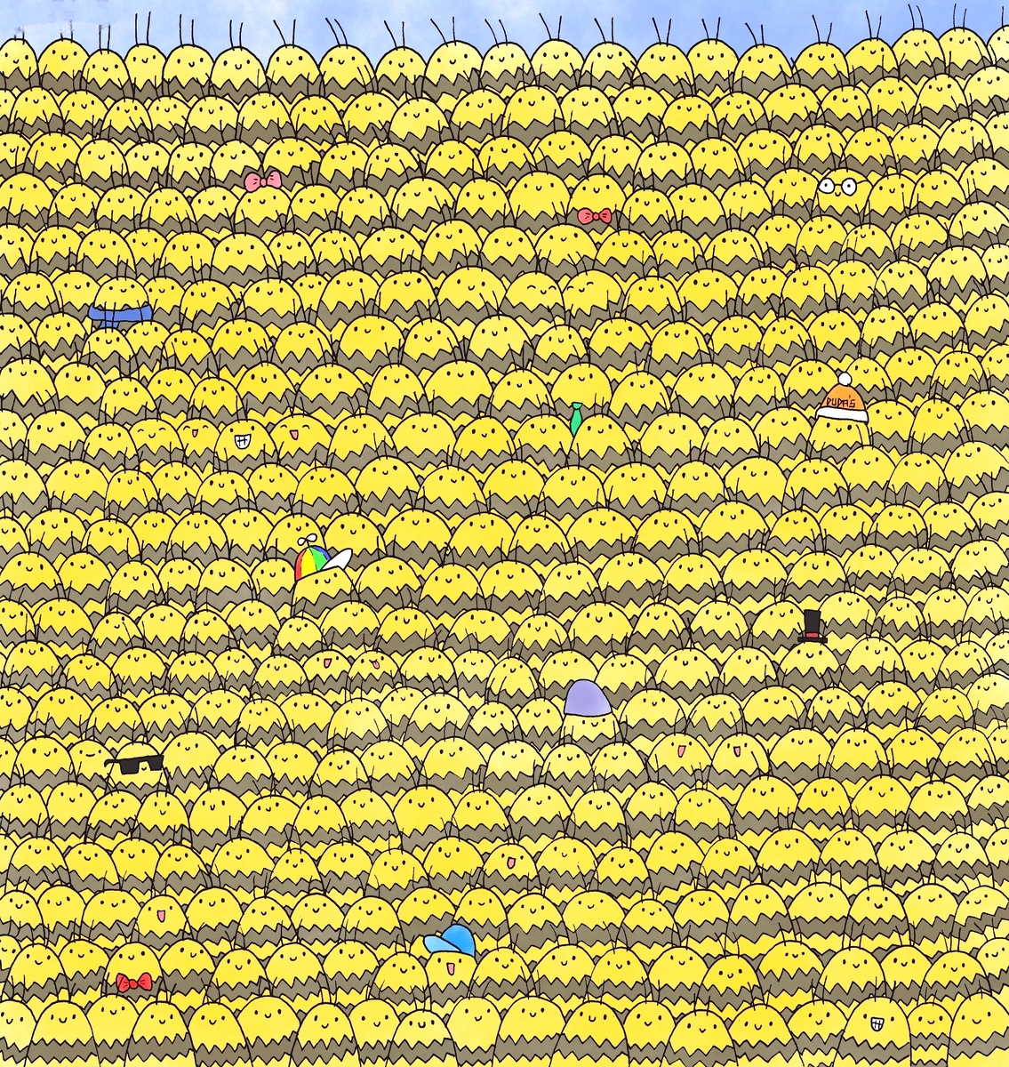 Головоломка найди королеву пчел 