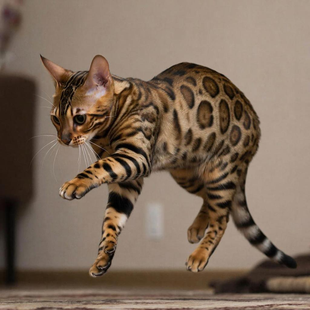 Бенгальская кошка в движении: темперамент и грация дикой кошки у вас дома