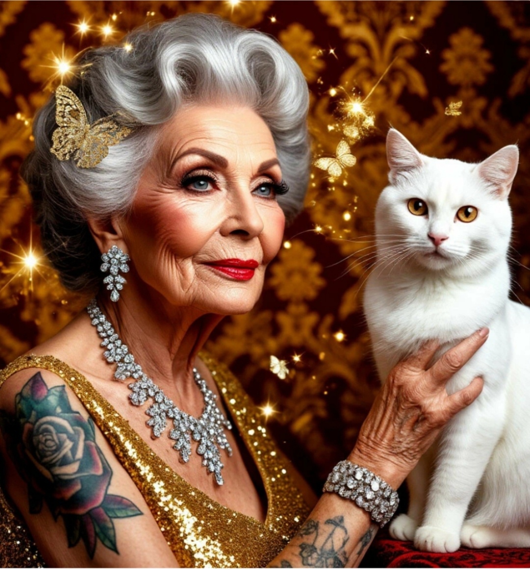 Ваша Несравненная Бабуся с котом. 