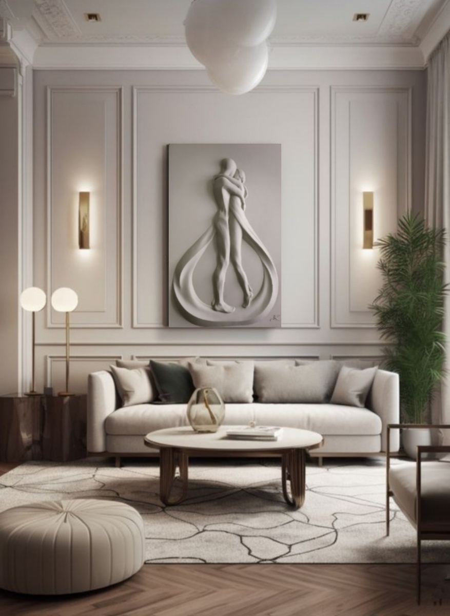 Барельеф . Художник Александр Плющев.