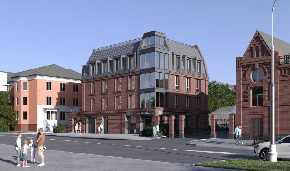    Проект гостиницы на ул. Никитина, 80 . Источник: "Альфа-Проект"