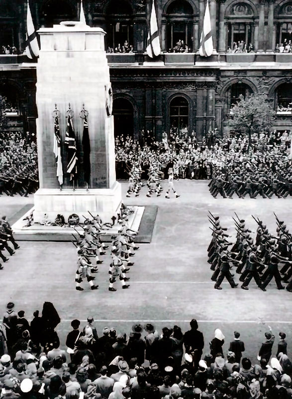 Ассирийские Леви на параде Победы в Лондоне, 8 июня 1946 года