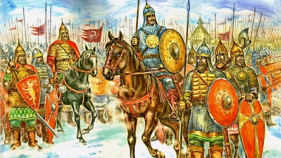 «Ситская битва — начало». Картина художника Игоря Мошкина, 2006 год