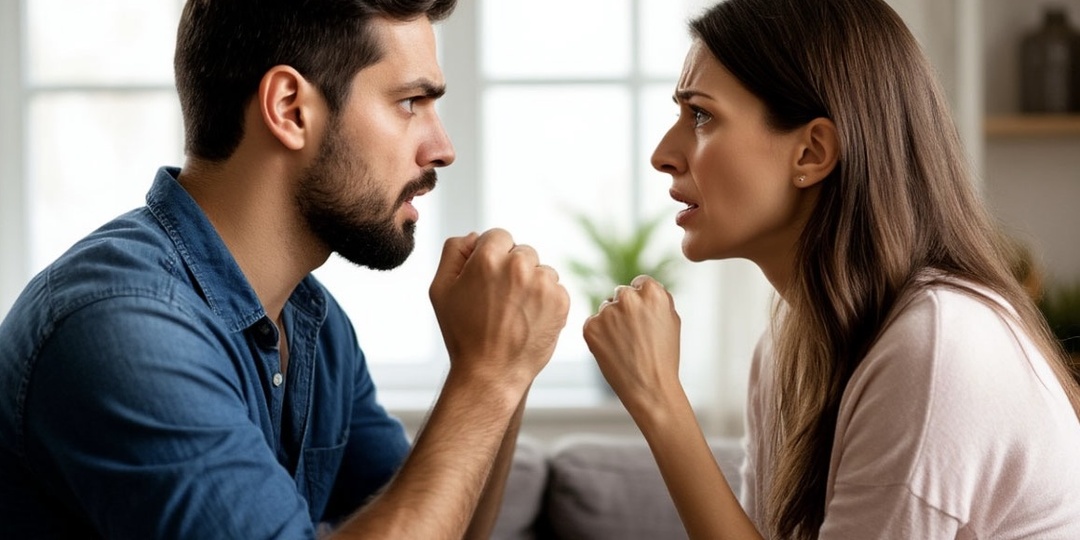 — Муж швырнул тарелку прямо над её головой. «В следующий раз не промахнусь», — сказал он спокойно