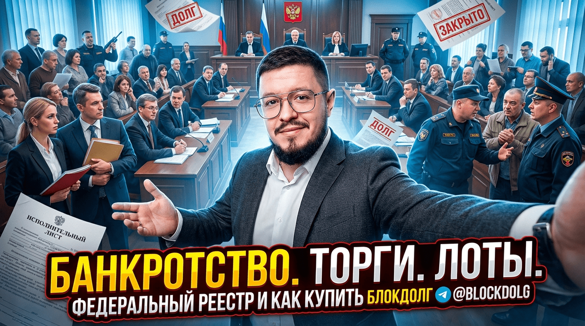    Федеральный реестр торгов по банкротству и приобретение лотов Максим