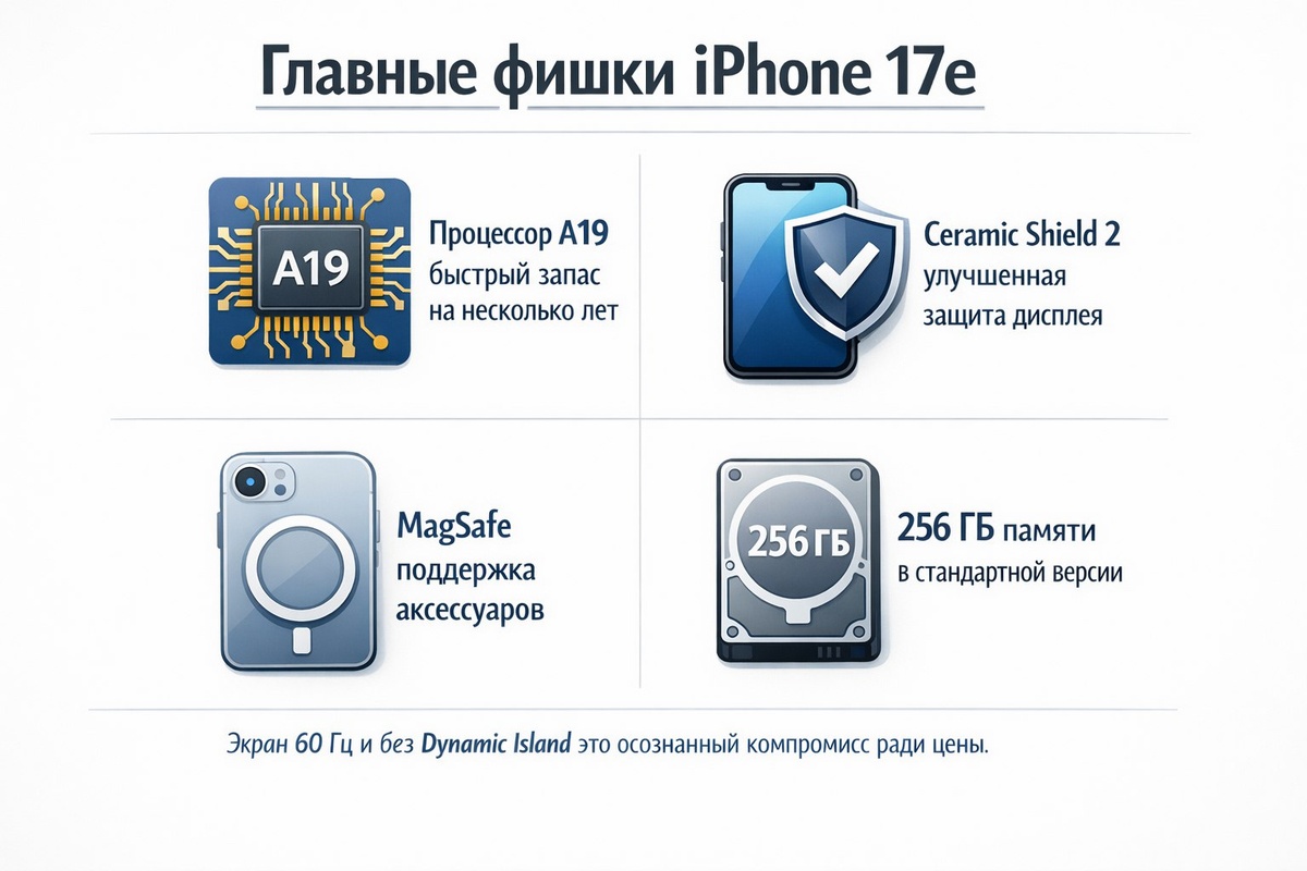 256 ГБ памяти в стандартной версии