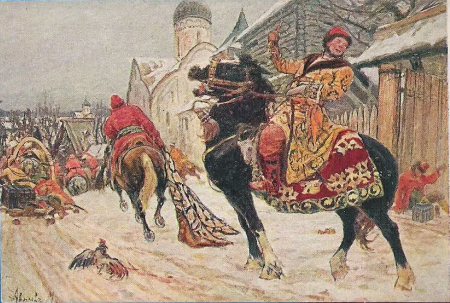 Опричники в Новгороде