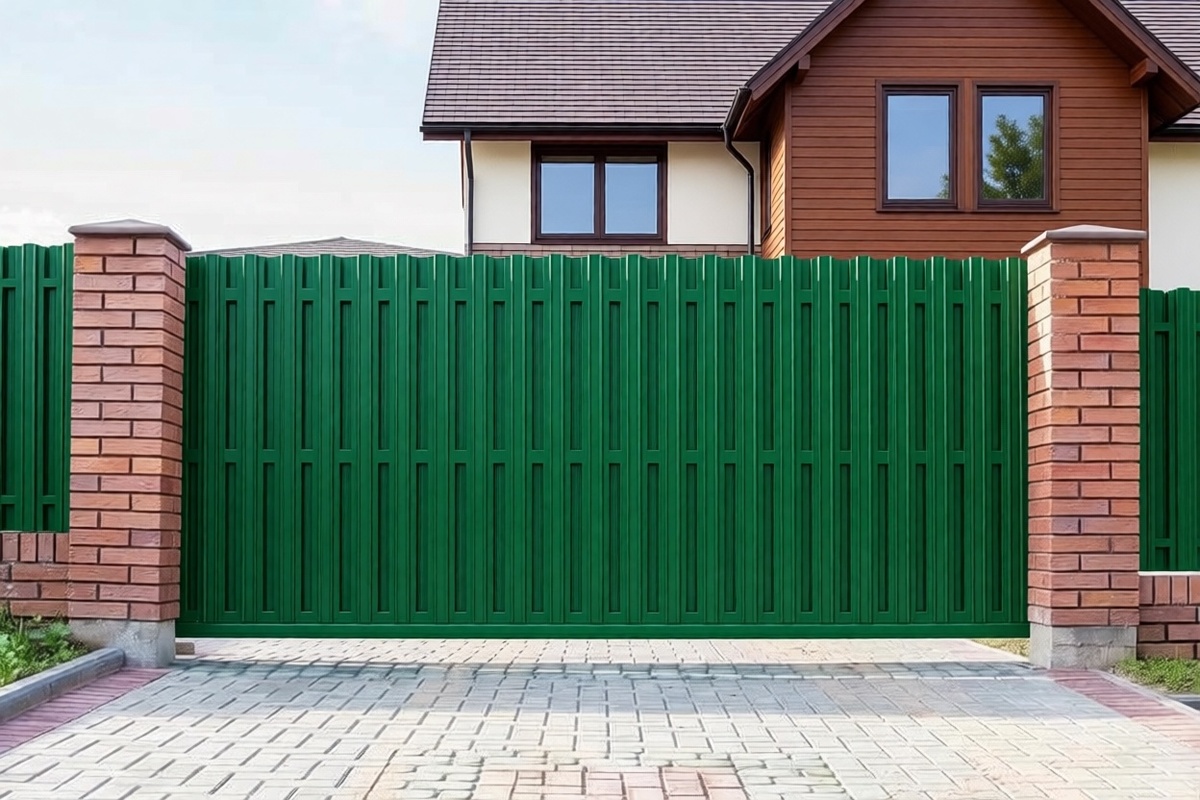 #откатные ворота