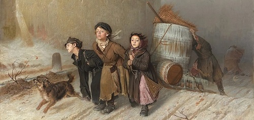 Картина немного из другой эпохи. Да уж очень трогает душу