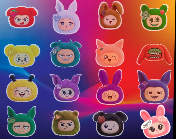 Коллекция Йокими состоит из 16 уникальных игрушек