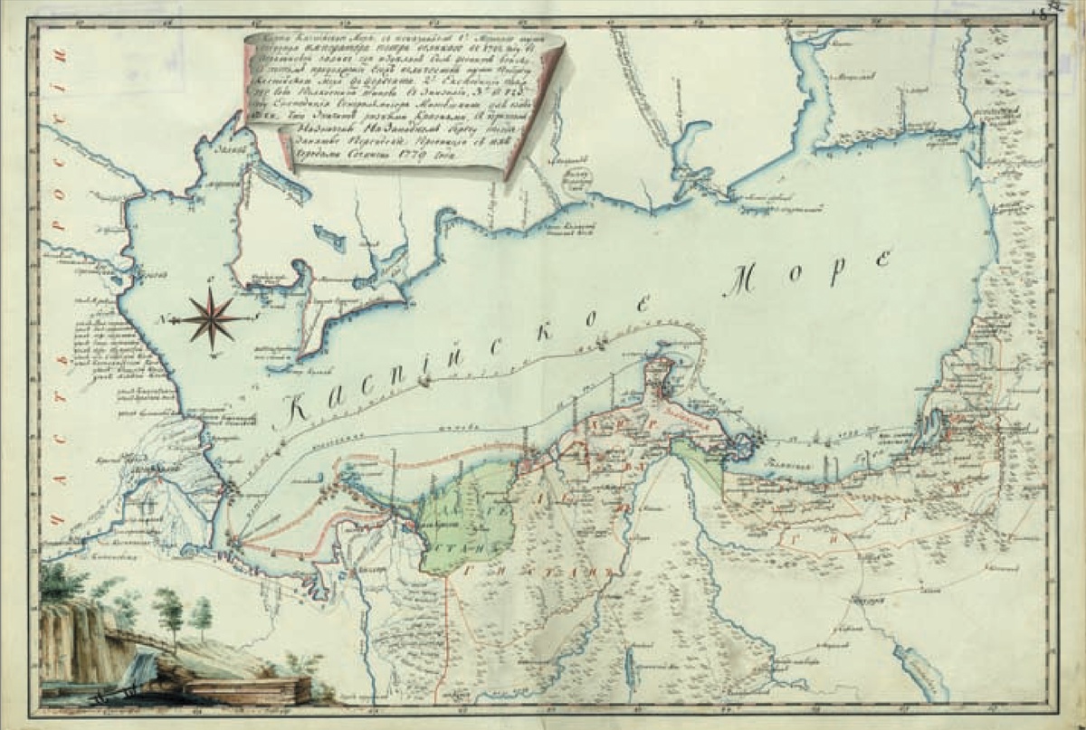    План высадки русской армии в 1722 г. РГВИА. Ф. 846. Оп. 16. Д. 1539. Л. 2. / из архива журнала "Родина"