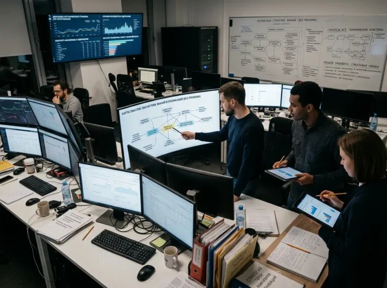    Инфографика: экосистема контента и органические каналы без платной рекламы "Kontenium"