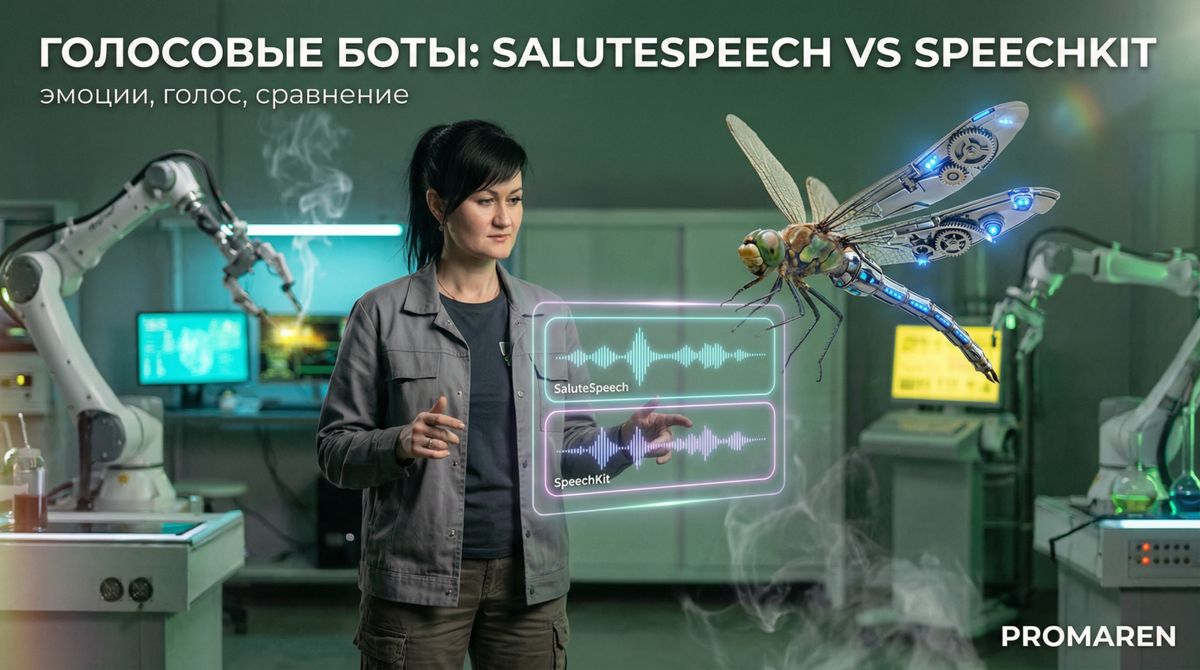    Голосовой бот нового поколения говорит с эмоциями и паузами — разбор решений SaluteSpeech и Yandex SpeechKit | Марина Погодина, PROMAREN Марина Погодина