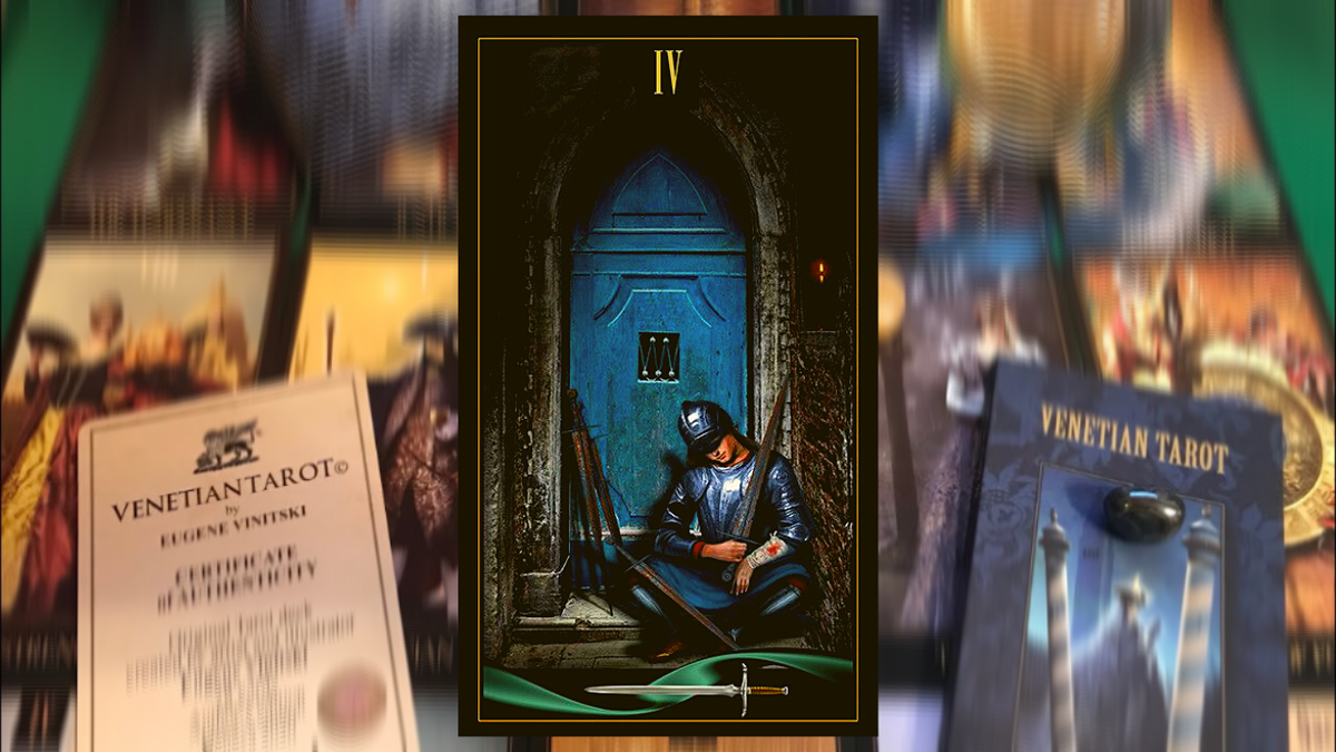 Четвёрка Мечей. Photo «Venetian Tarot» Eugene Vinitski