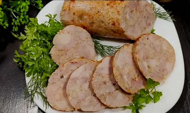 Домашняя куриная ветчина