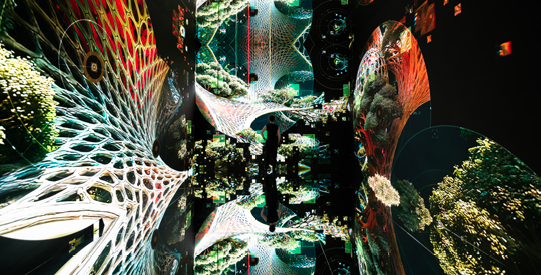 Dataland museum of AI art at The Grand LA, US. Courtesy of Refik Anadol Studio