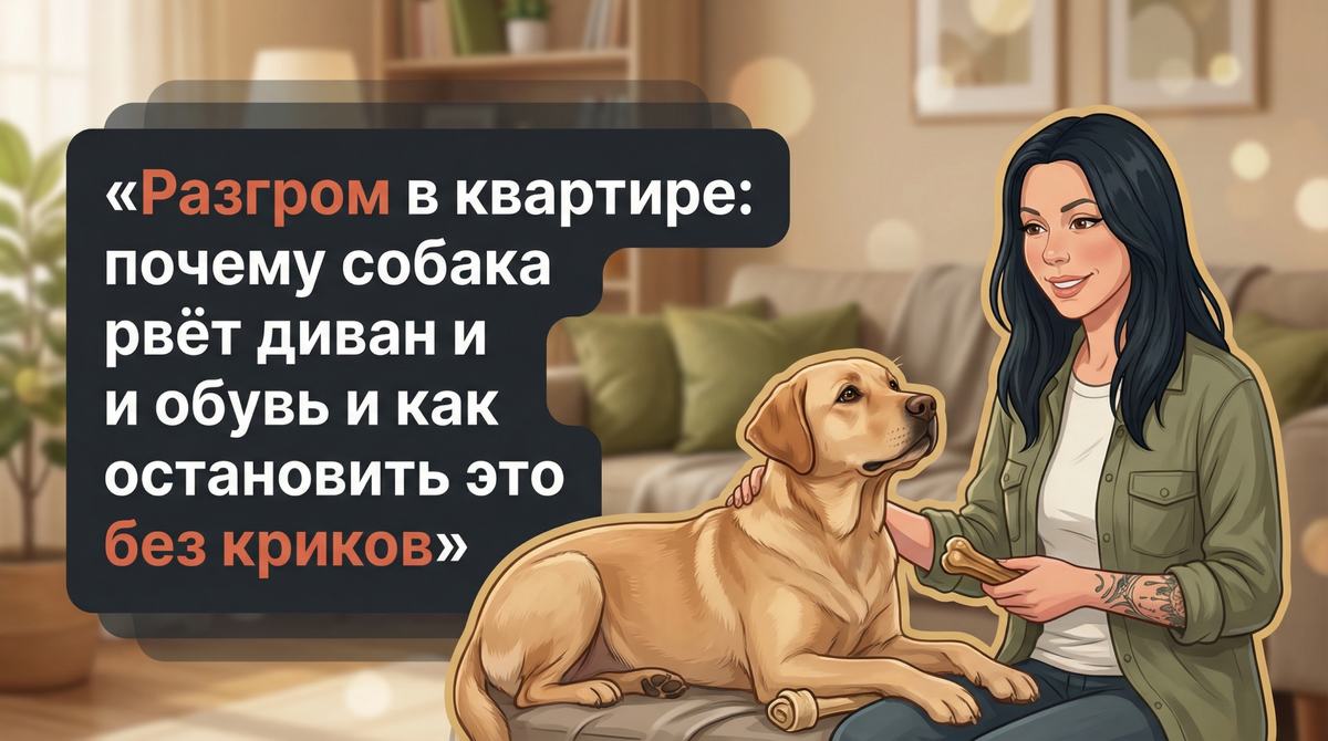    Анна Korektika-Pes и собака: как остановить разгром мебели без криков и наказаний. Анна Марковская