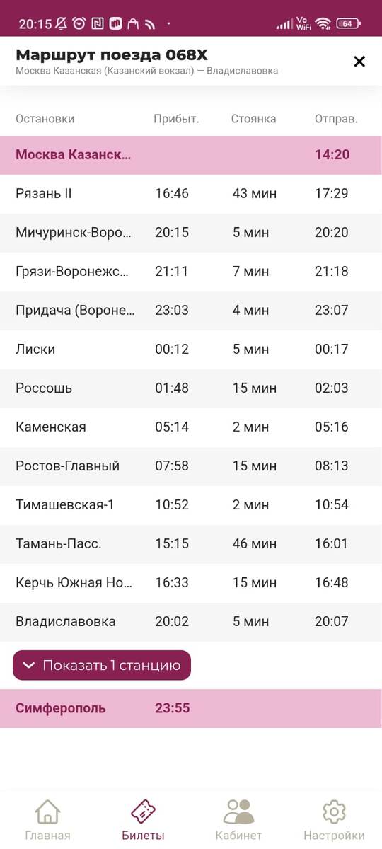 Вот так поезд идёт летом