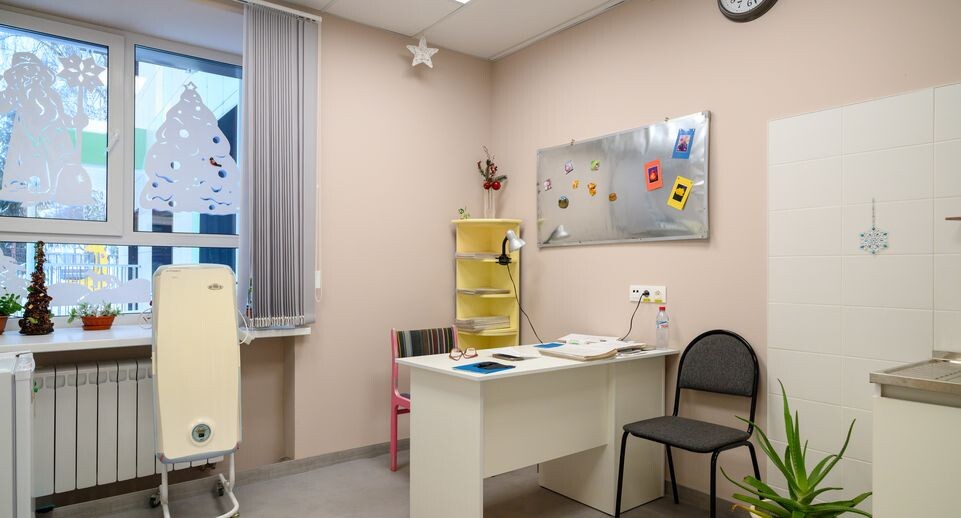    Медицинский кабинет в детском саду лицея №2 после капитального ремонта в Павловском Посаде / Медиасток.рф
