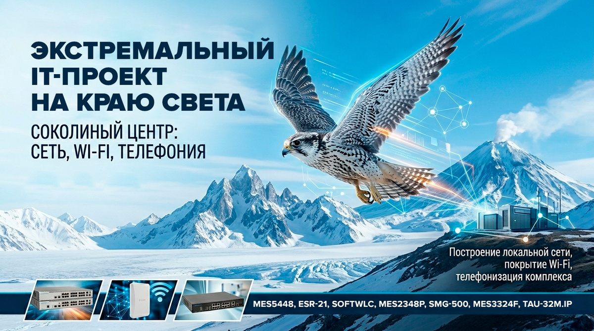 Реальный кейс: Соколиный Центр Камчатка — локальная сеть, бесшовный Wi‑Fi и IP‑телефония для 500 абонентов