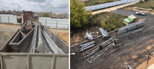 Перевозим и красим б/у металлоконструкции на перепродажу