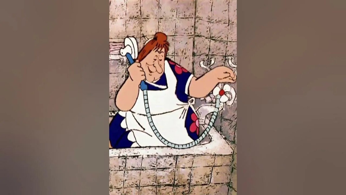 Кадр из советского мультфильма Бориса Степанцева «Малыш и Карлсон»