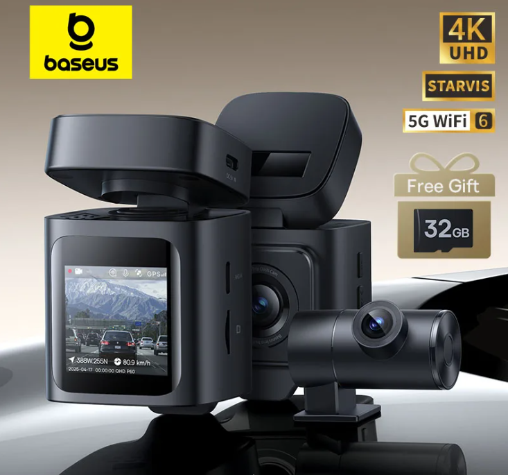 Baseus VD1 Pro 4K + 1080P Автомобильная видеорегистратор