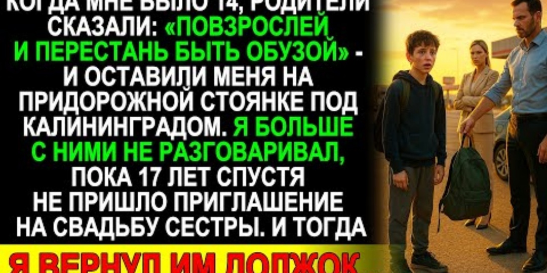 Родители бросили меня на трассе. Спустя семнадцать лет сестра прислала приглашение на свадьбу, и я решил посмотреть в глаза своей семье