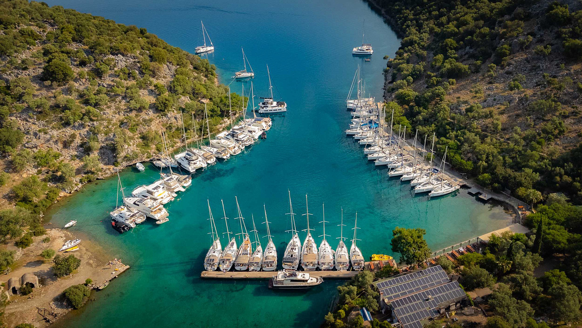 Путешествие на яхте в Турции