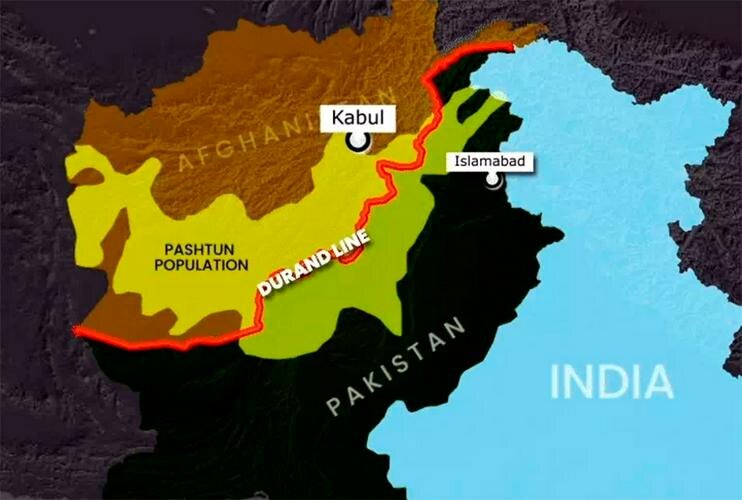 Красным цветом выделена линия Дюранда. Фото с сайта bhaskarenglish.in