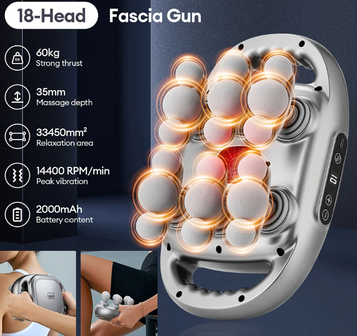 Фасциальный пистолет Foreverlily с 18 насадками