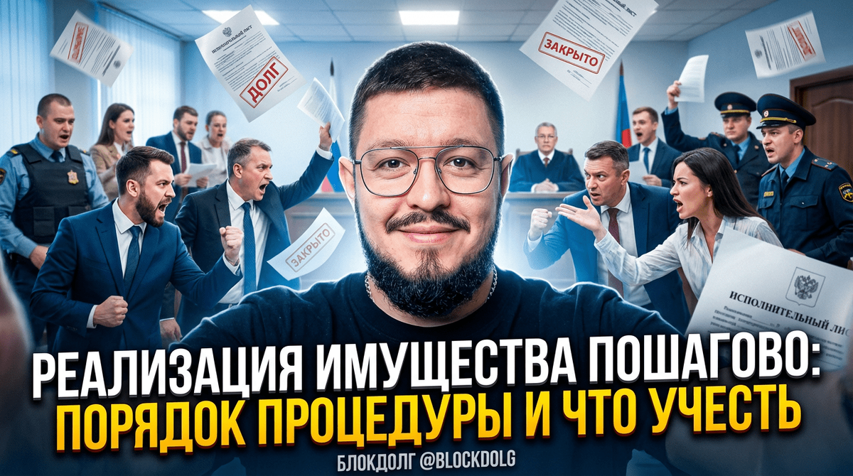    Пошаговый порядок реализации имущества Максим
