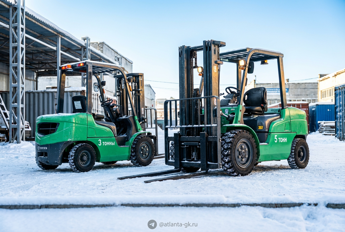    Сравнение вилочных погрузчиков 3 и 5 тонн Atlanta-gk