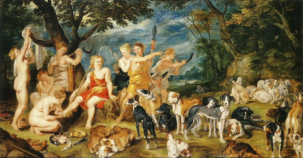 Диана на охоте, 57 x 98 см