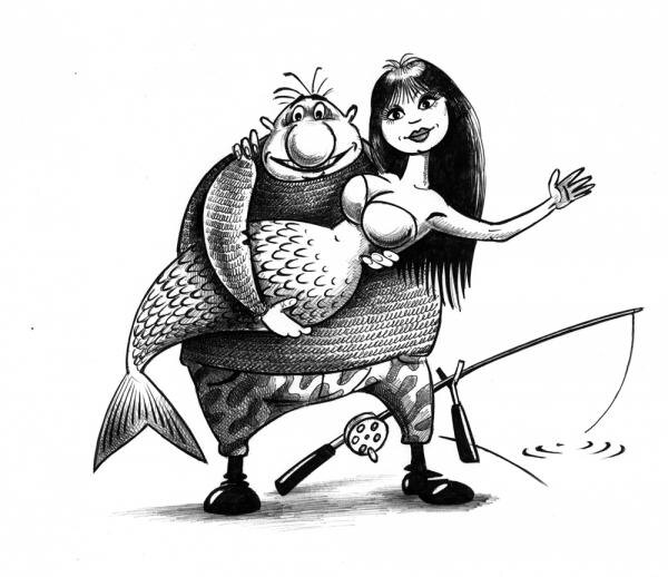 «Во-о-от такая рыба!»: 23 циничных, но очень смешных комикса про рыбалку от Сергея Корсуна