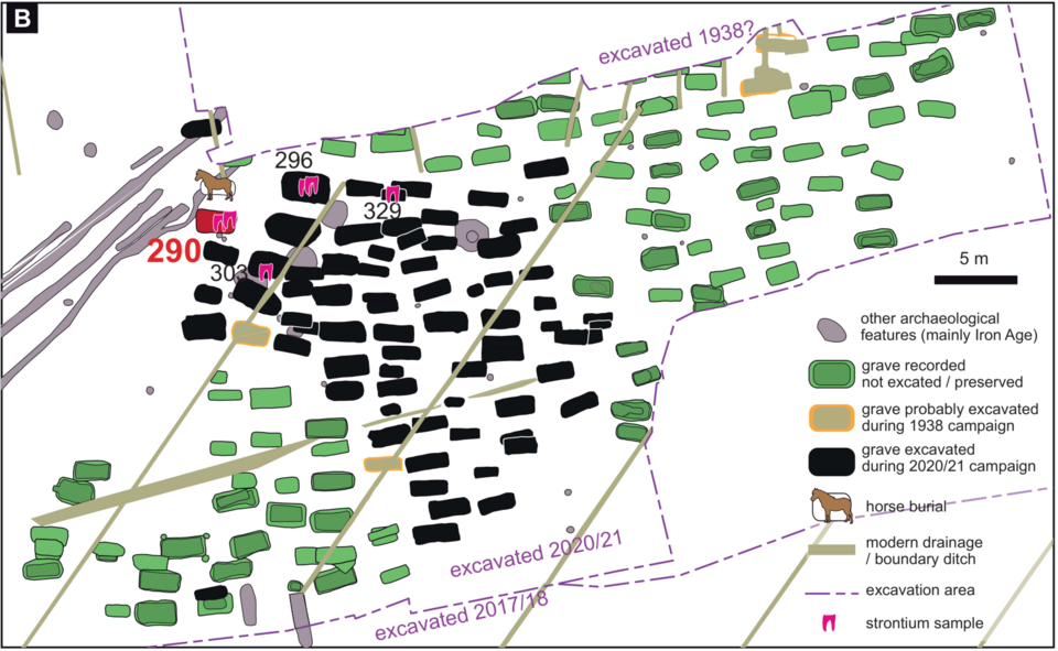 Тот самый могильничек 6 века. Схема из интернета
