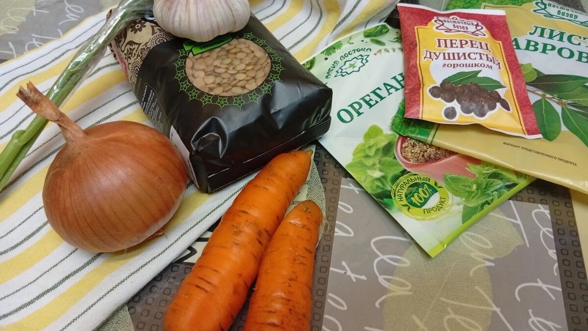    Ингредиенты для чечевичной похлебки   newstracker.ru