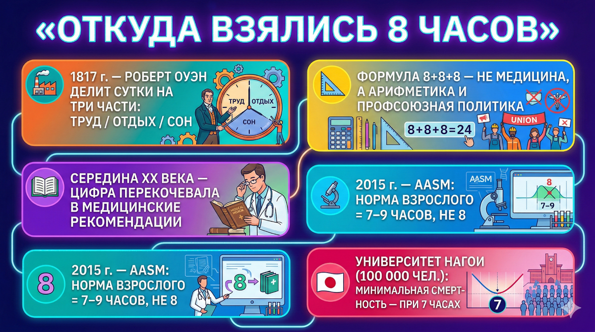 Откуда взялись эти восемь часов — история одного мифа
