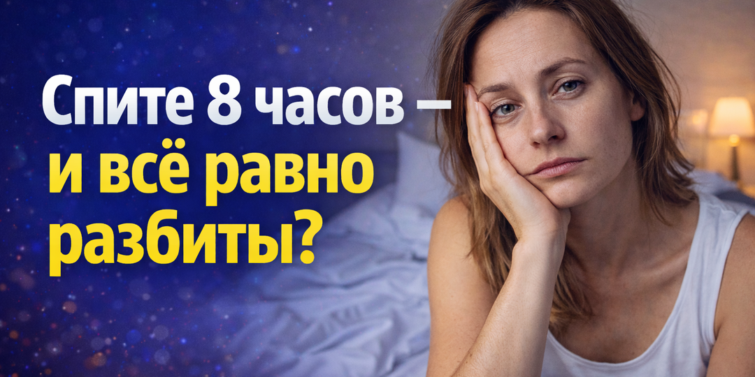 Спите 8 часов — и всё равно разбиты? Вы делаете это неправильно