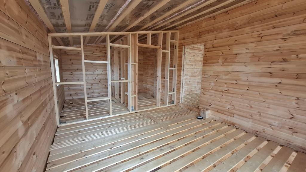 Начало монтажа в доме