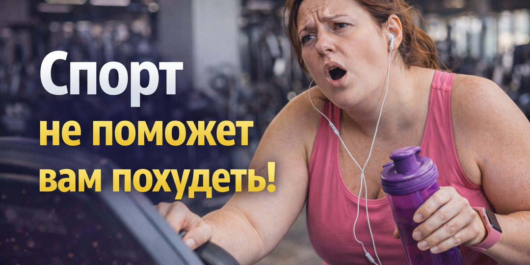 Спорт не поможет вам похудеть. И вот почему ваш тренер этого не скажет